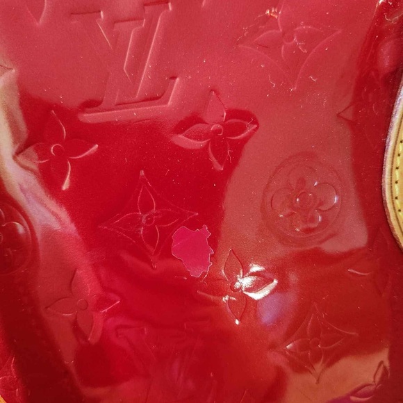 Louis Vuitton red vernis cabas VGUC - Picture 5 of 15